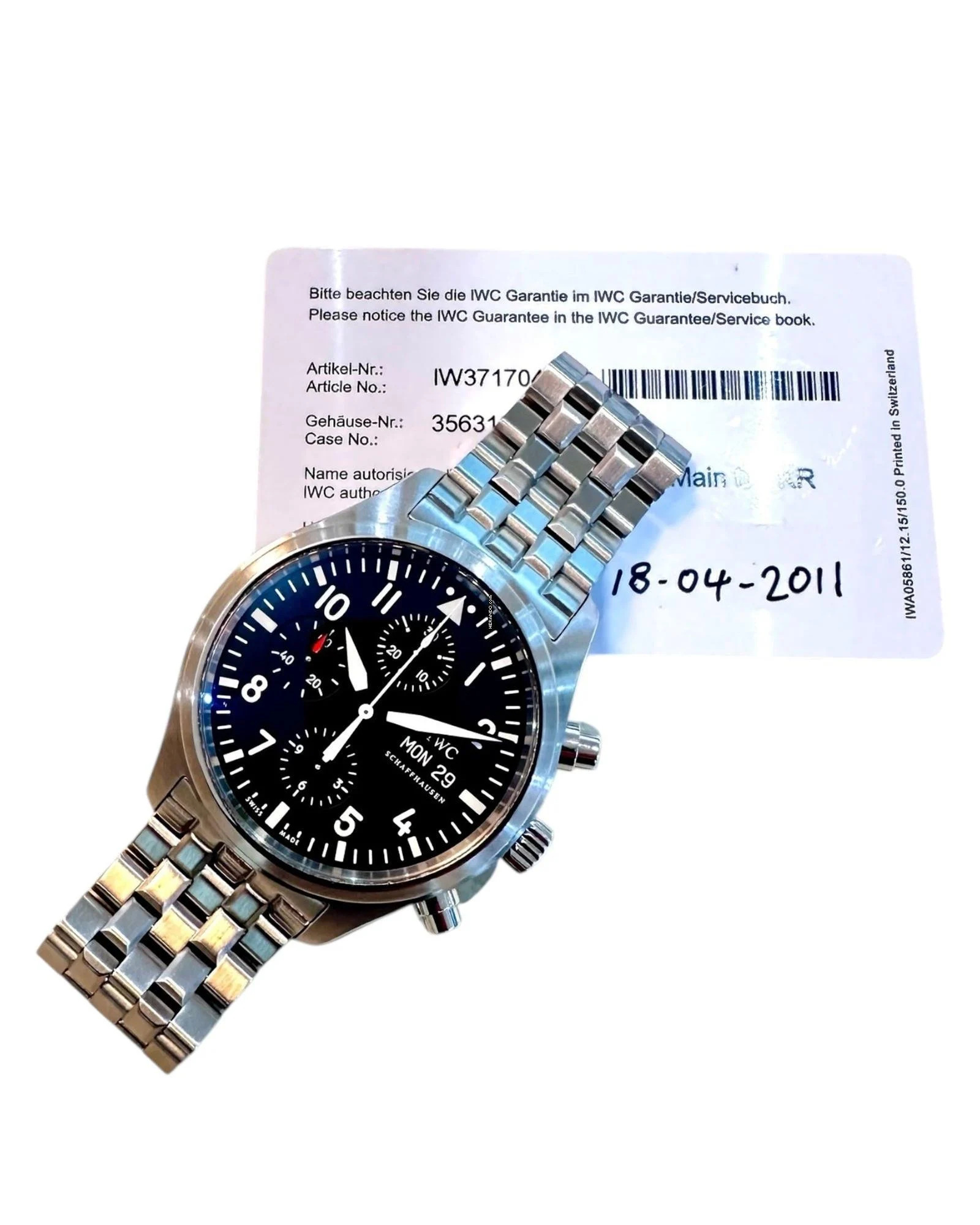 Thumbnail von IWC Fliegeruhr Chronograph Referenz IW371704