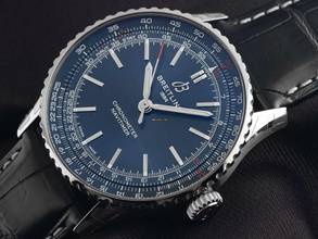 Thumbnail von Breitling Navitimer Ref.A17329161C1P1 2025 Full Set Ungetragen Navitimer Krokoleder Faltschließe