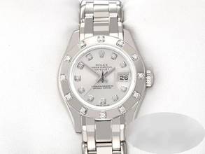 Thumbnail von Rolex Lady-Datejust Pearlmaster 29 80319 Weissgold 750 2009 Diamanten Automatik Lady 18kt White Gold Chronometer Oyster