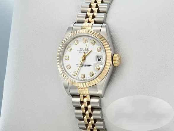  Rolex Lady-Datejust Edelstahl Gelbgold 750 Diamanten Automatik Gold 