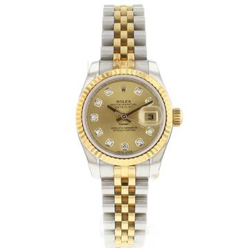  Rolex Lady-Datejust 26 Jubilee Steel/Gold Diamond Dial 
