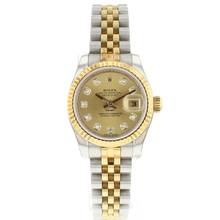 Thumbnail von Rolex Lady-Datejust 26 Jubilee Steel/Gold Diamond Dial