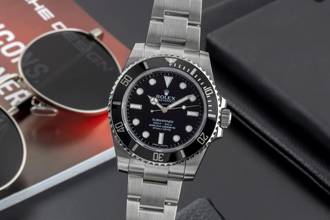Thumbnail von Rolex Submariner (No Date) Stahl Automatik Herrenuhr Ref. 114060 B&P 2012