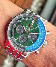 Thumbnail von Breitling Navitimer 1 B01 Chronograph 46 Racing Green perfektes Fullset mit Breitling Garantie bis 2033