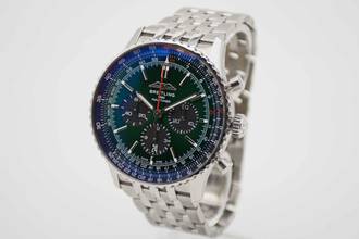 Thumbnail von Breitling Navitimer 1 B01 Chronograph 46 Racing Green perfektes Fullset mit Breitling Garantie bis 2033