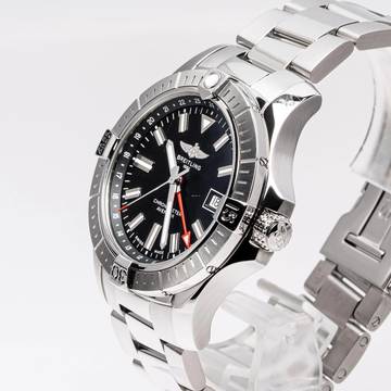  Breitling Avenger Gmt 43 Black – A32397101B1A1 – like NEW – 08/2017 Full Set 