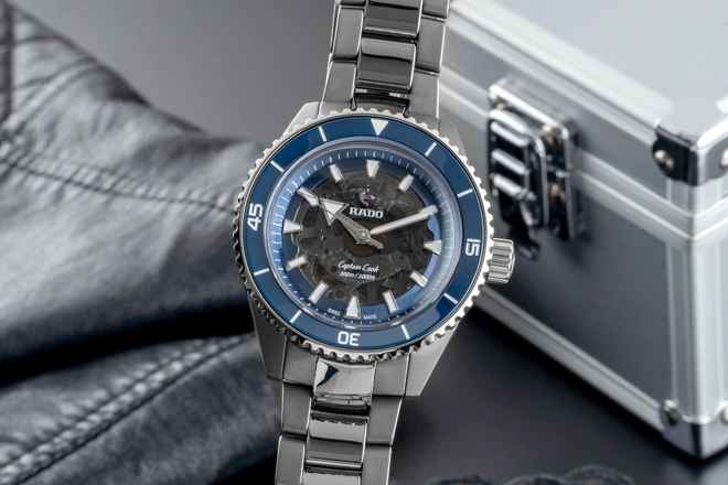  Rado Captain Cook High-Tech Keramik / Titan Automatik Ref. 01.734.6128.3.020 B&P 