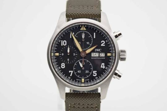 IWC Fliegeruhr Spitfire Chronograph Pilot Chronograph Spitfire 41 mm perfekte Uhr mit neuem Service 