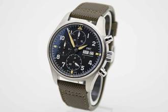 Thumbnail von IWC Fliegeruhr Spitfire Chronograph Pilot Chronograph Spitfire 41 mm perfekte Uhr mit neuem Service