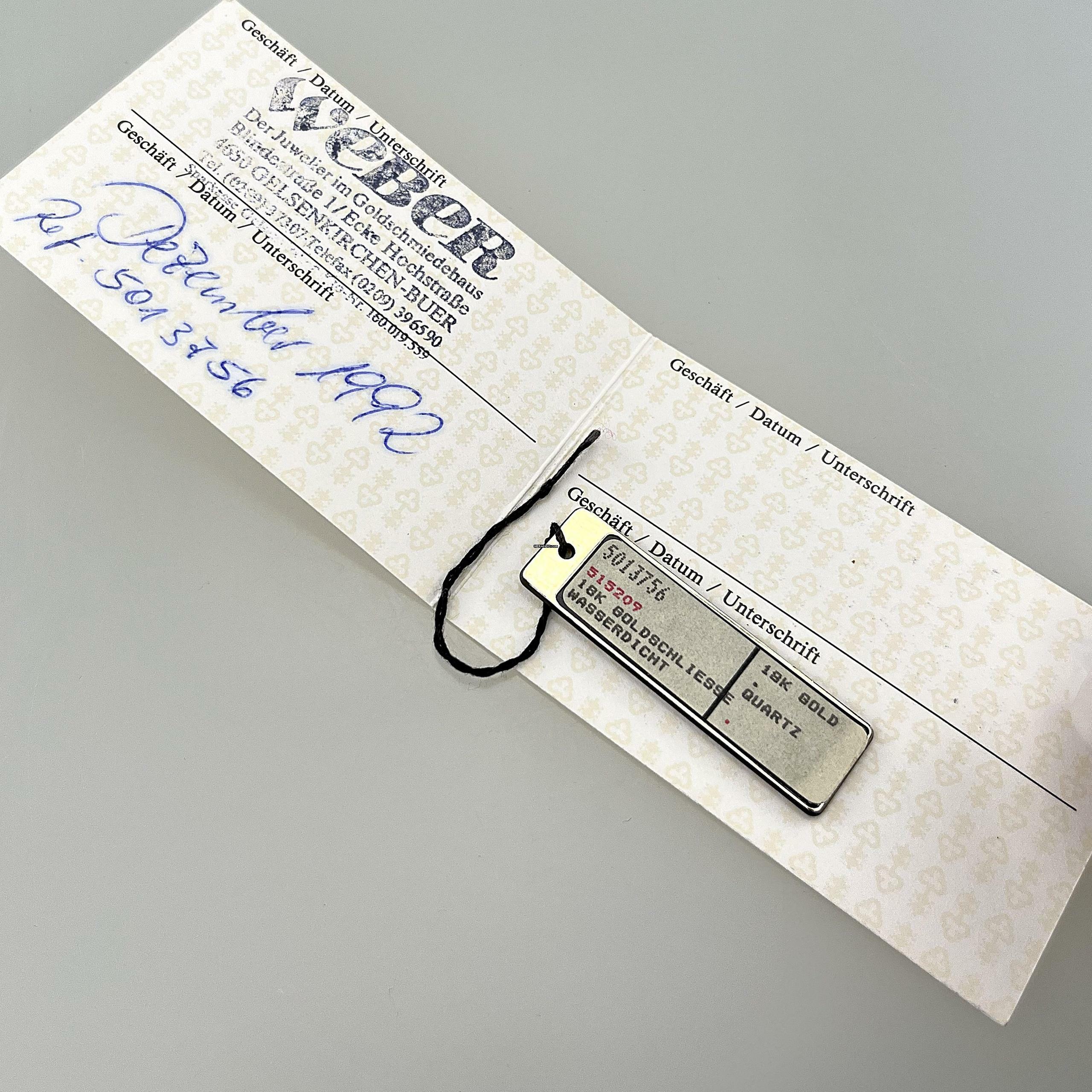 Thumbnail von Corum Classic Prisma Diamond Cut Gold Face Ref. 5013756 18 Karat Gelbgold Vintage Full Set OVP Box Papiere Hangtag