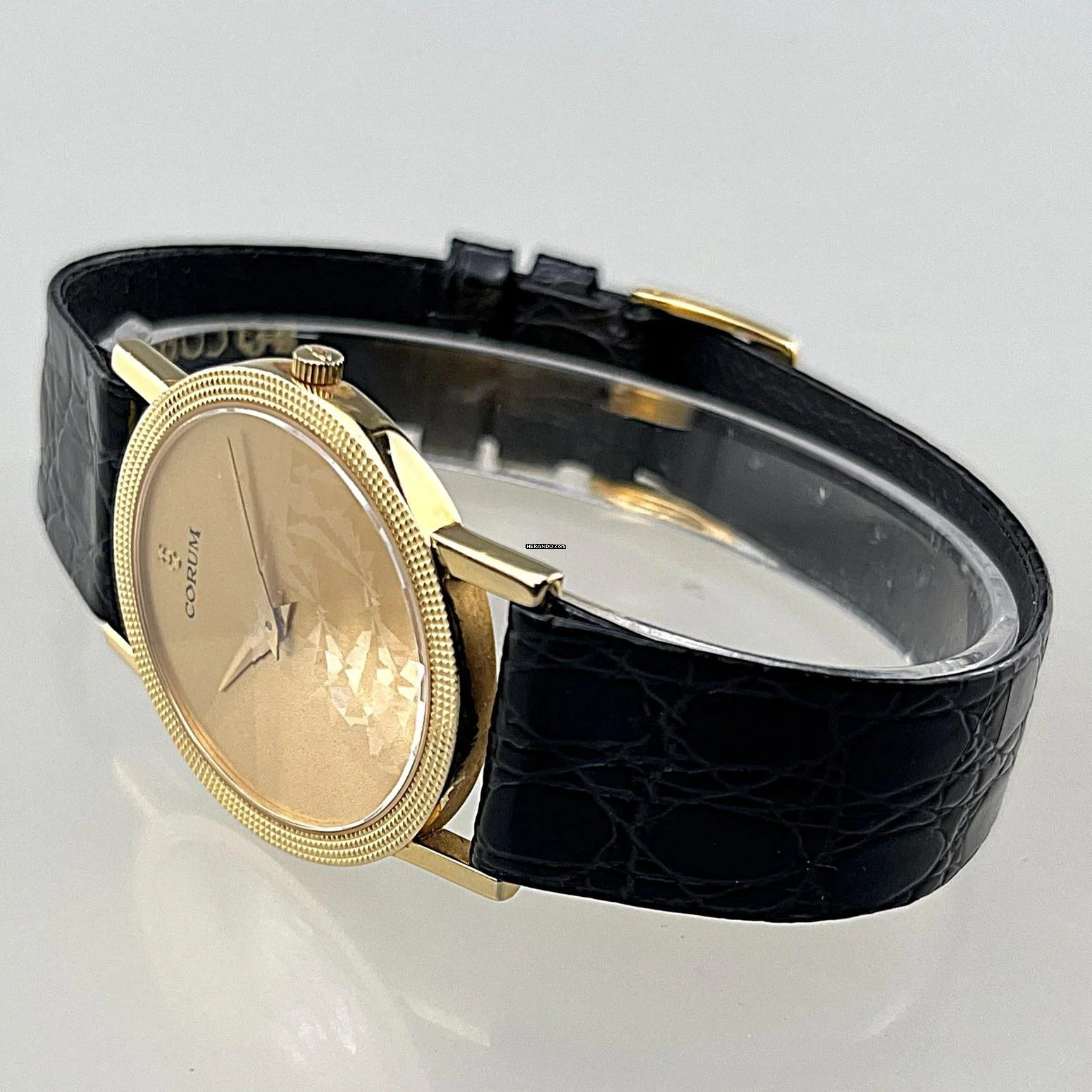 Thumbnail von Corum Classic Prisma Diamond Cut Gold Face Ref. 5013756 18 Karat Gelbgold Vintage Full Set OVP Box Papiere Hangtag