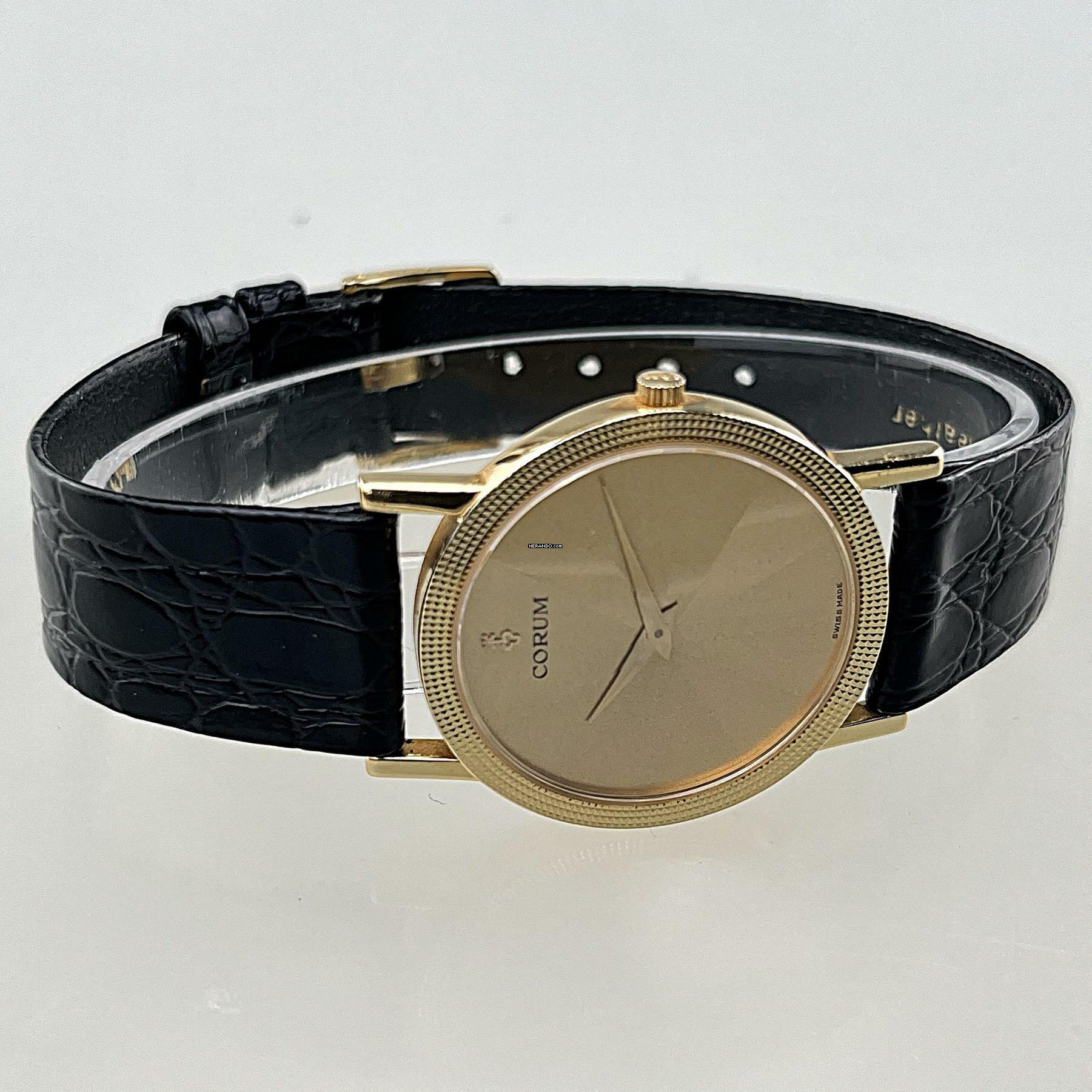 Thumbnail von Corum Classic Prisma Diamond Cut Gold Face Ref. 5013756 18 Karat Gelbgold Vintage Full Set OVP Box Papiere Hangtag