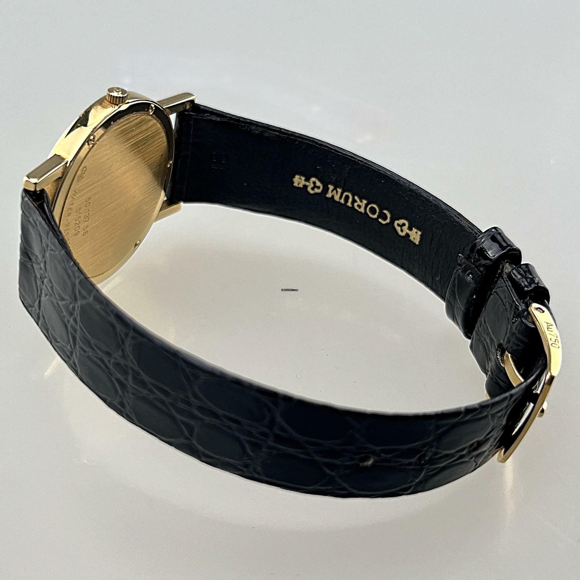 Thumbnail von Corum Classic Prisma Diamond Cut Gold Face Ref. 5013756 18 Karat Gelbgold Vintage Full Set OVP Box Papiere Hangtag