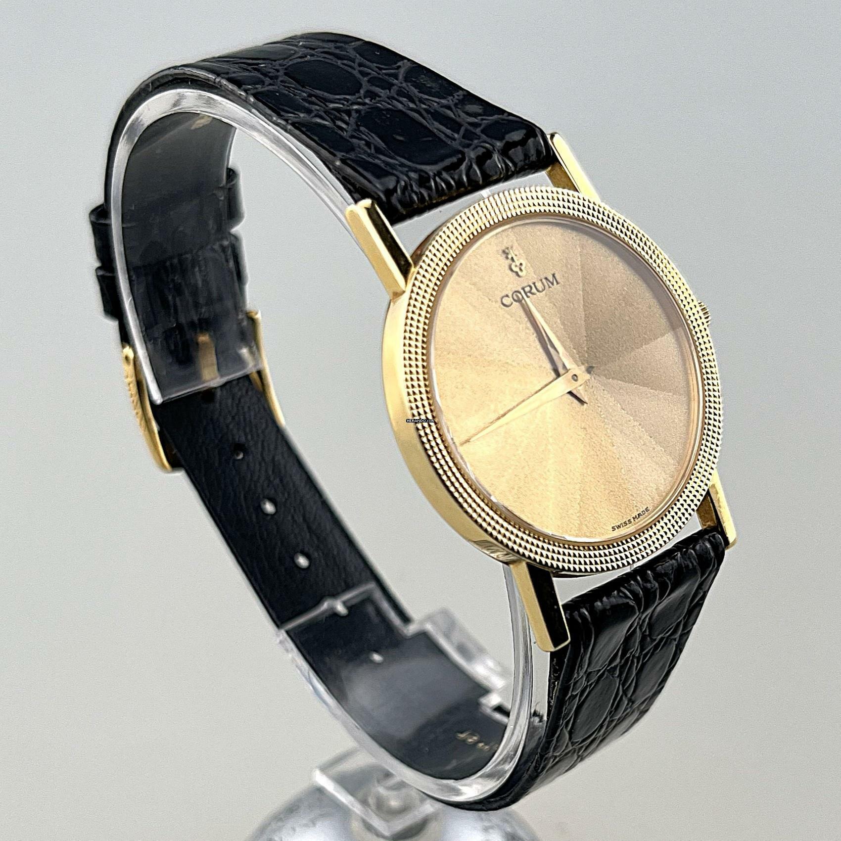 Thumbnail von Corum Classic Prisma Diamond Cut Gold Face Ref. 5013756 18 Karat Gelbgold Vintage Full Set OVP Box Papiere Hangtag