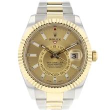 Thumbnail von Rolex Sky-Dweller Steel/Gold Champagne Dial