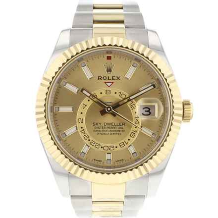  Rolex Sky-Dweller Steel/Gold Champagne Dial 