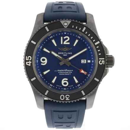  Breitling Superocean 46 Blue BlackSteel 