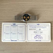 Thumbnail von Breitling Chronomat 81950 chronograph matte black dial steel Full Set Full Set