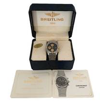 Thumbnail von Breitling Chronomat 81950 chronograph matte black dial steel Full Set Full Set