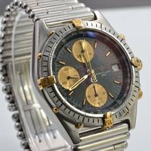 Thumbnail von Breitling Chronomat 81950 chronograph matte black dial steel Full Set Full Set