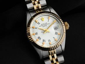 Thumbnail von Rolex Oyster Perpetual Lady Date open 6/9 Ref.6917 1982 Box&Beschreibung sehr gut Vintage Oyster Perpetual Date Lady open 6/9