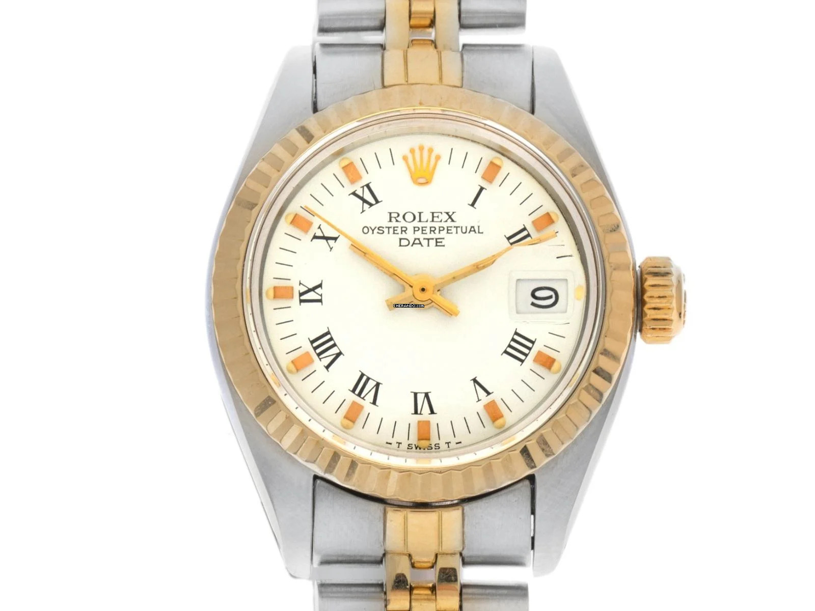 Rolex Oyster Perpetual Lady Date open 6/9 Ref.6917 1982 Box&Beschreibung sehr gut Vintage Oyster Perpetual Date Lady open 6/9