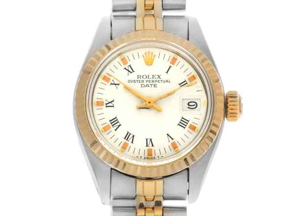  Rolex Oyster Perpetual Lady Date open 6/9 Ref.6917 1982 Box&Beschreibung sehr gut Vintage Oyster Perpetual Date Lady open 6/9 