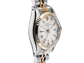 Thumbnail von Rolex Oyster Perpetual Lady Date open 6/9 Ref.6917 1982 Box&Beschreibung sehr gut Vintage Oyster Perpetual Date Lady open 6/9