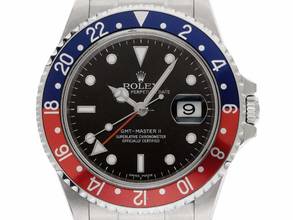 Thumbnail von Rolex GMT-Master II Pepsi No Hole Ref.16710 2006 Full Set Unpoliert Vintage GMT Master II Pepsi Stick Dial no Hole Faded
