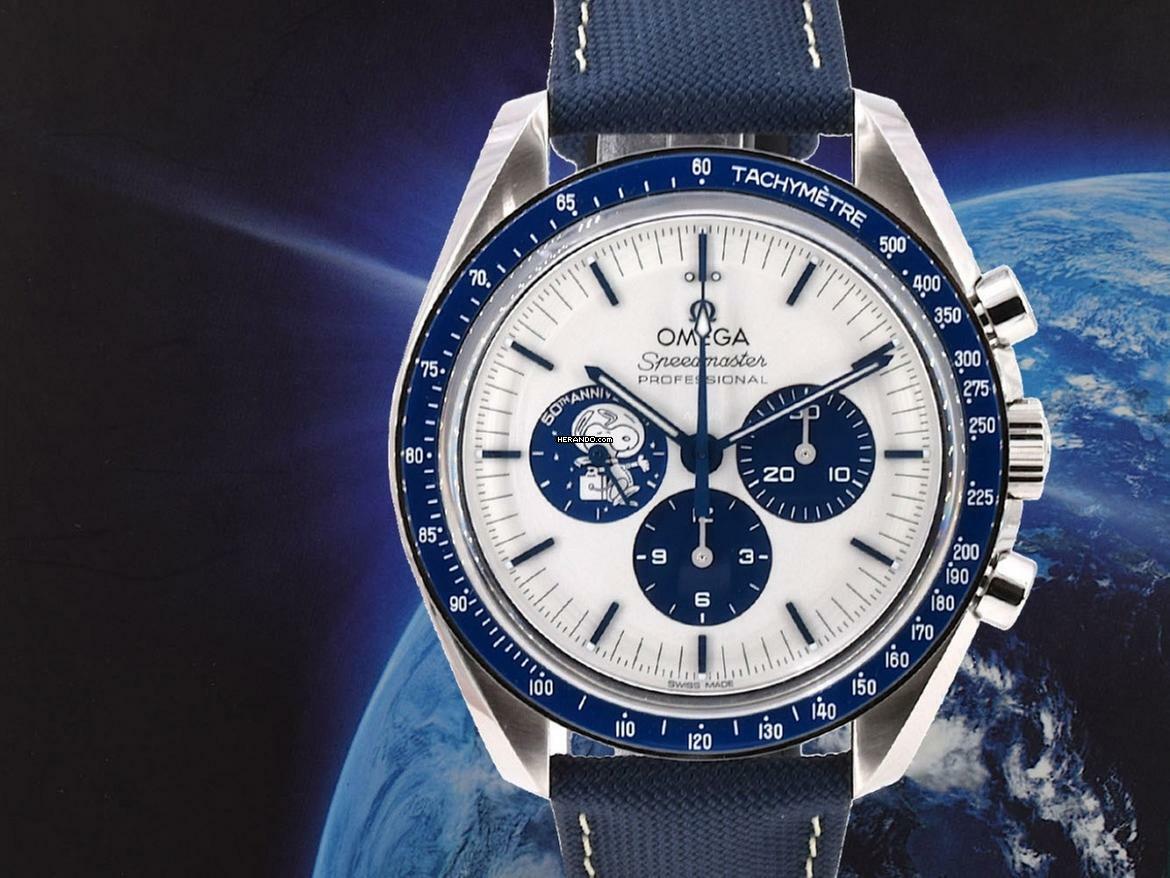 Thumbnail von Omega Speedmaster Apollo Xiii 50th Anniversary Snoopy Silver Dial
