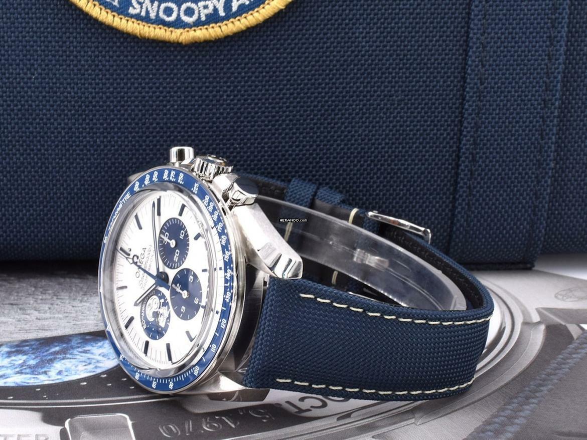 Thumbnail von Omega Speedmaster Apollo Xiii 50th Anniversary Snoopy Silver Dial