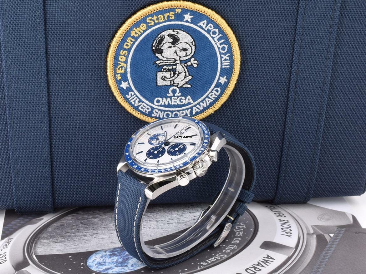 Thumbnail von Omega Speedmaster Apollo Xiii 50th Anniversary Snoopy Silver Dial