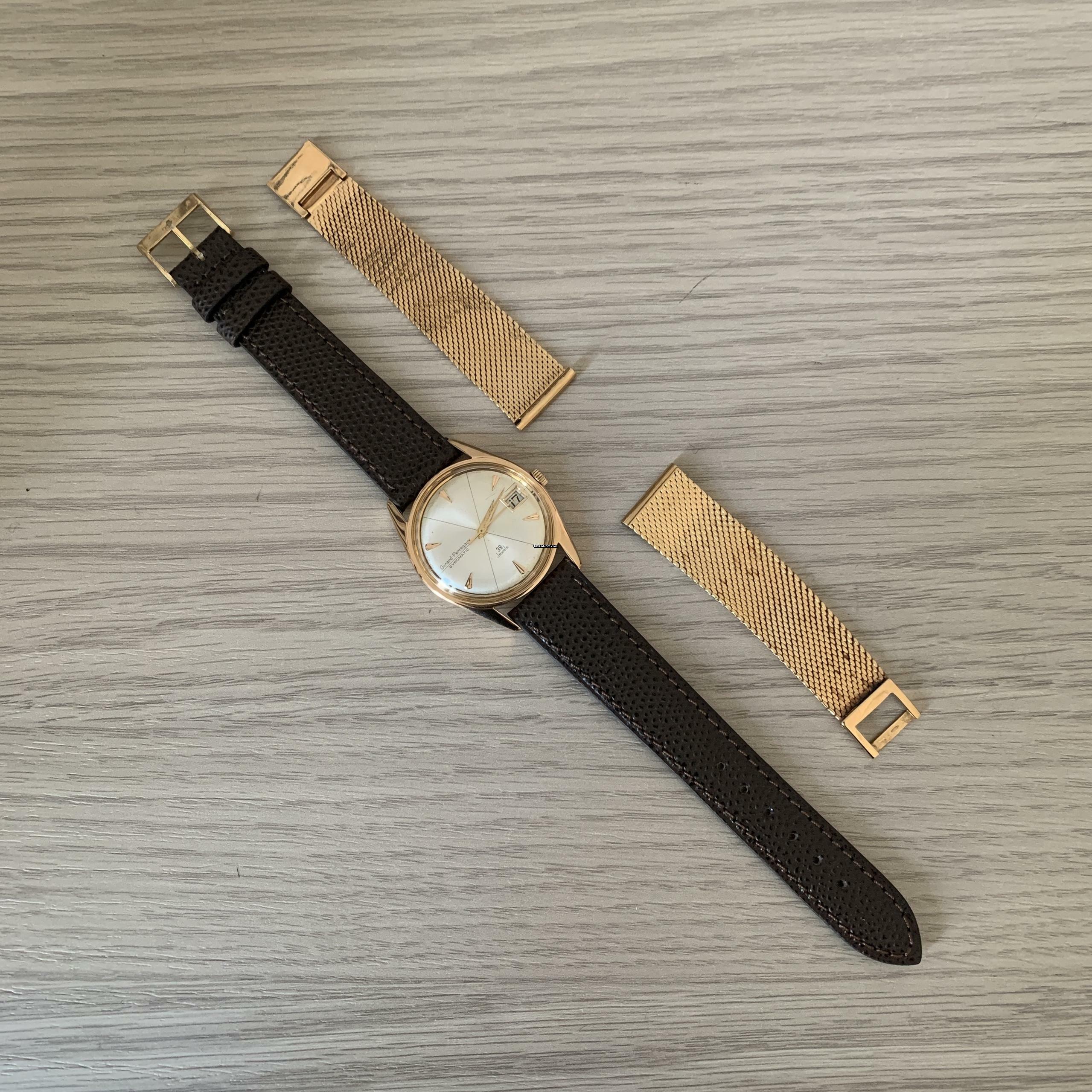 Thumbnail von Girard Perregaux Gyromatic 39 Jewels FireStone Date 34MM rose gold 18KT Automatic 1970