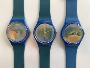 Thumbnail von Swatch Art special Jean-Michel Folon full series 3 watches 1987’s Limited edition NEW