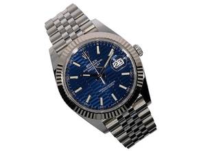 Thumbnail von Rolex Datejust 41 Blue Motif Dial - Fluted - Jubilee - WIE NEU