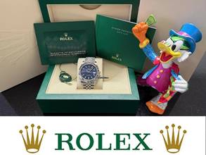 Thumbnail von Rolex Datejust 41 Blue Motif Dial - Fluted - Jubilee - WIE NEU