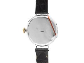 Thumbnail von Rolex Vintage 935 Silber Klappdeckel Ref.25579 1935 original Box sehr gut Vintage Vintage 935 Silber kleine Sekunde Klappdeckel Krokoleder