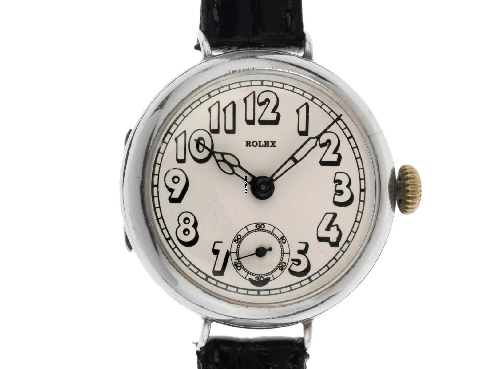  Rolex Vintage 935 Silber Klappdeckel Ref.25579 1935 original Box sehr gut Vintage Vintage 935 Silber kleine Sekunde Klappdeckel Krokoleder 