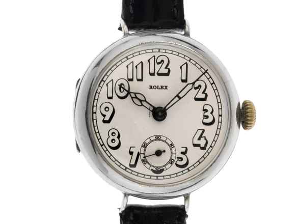  Rolex Vintage 935 Silber Klappdeckel Ref.25579 1935 original Box sehr gut Vintage Vintage 935 Silber kleine Sekunde Klappdeckel Krokoleder 