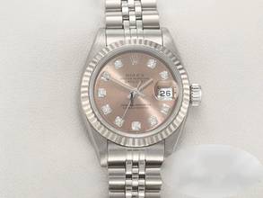  Rolex Lady-Datejust Stahl Weissgold 750 Diamanten 1997 Automatik Gold Damen Stainless Steel 18kt White Gold Jubilé-band Chronometer Oyster 