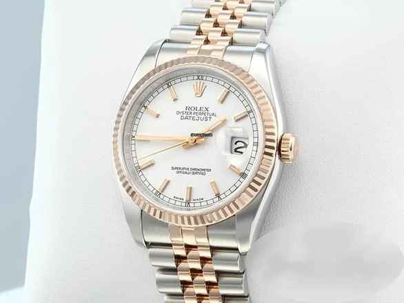  Rolex Datejust 36 36mm 116231 Edelstahl Rosegold 750 Automatik Stahl Stainless Steel 18kt Rose Gold Jubilé-band Chronometer Oyster 