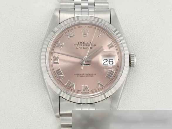  Rolex Datejust 36 36mm 16234 2002 Stahl Weissgold 750 Gold Damen Herren Stainless Steel Jubilé-band Chronometer Oyster White Dial 