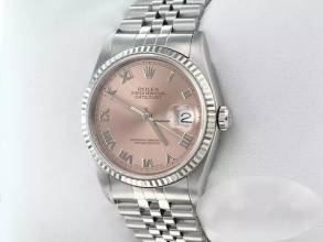 Thumbnail von Rolex Datejust 36 36mm 16234 2002 Stahl Weissgold 750 Gold Damen Herren Stainless Steel Jubilé-band Chronometer Oyster White Dial