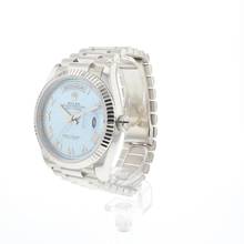 Thumbnail von Rolex Day-Date 36 Platinum Ice-Blue Roman Dial