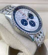 Thumbnail von Breitling Navitimer 1 B01 Chronograph 43mm 2 Straps Steel and Leatherband with folding clasp FULL SET WITH BOX & PAPERS like NEW year: 2023 Silver Dial