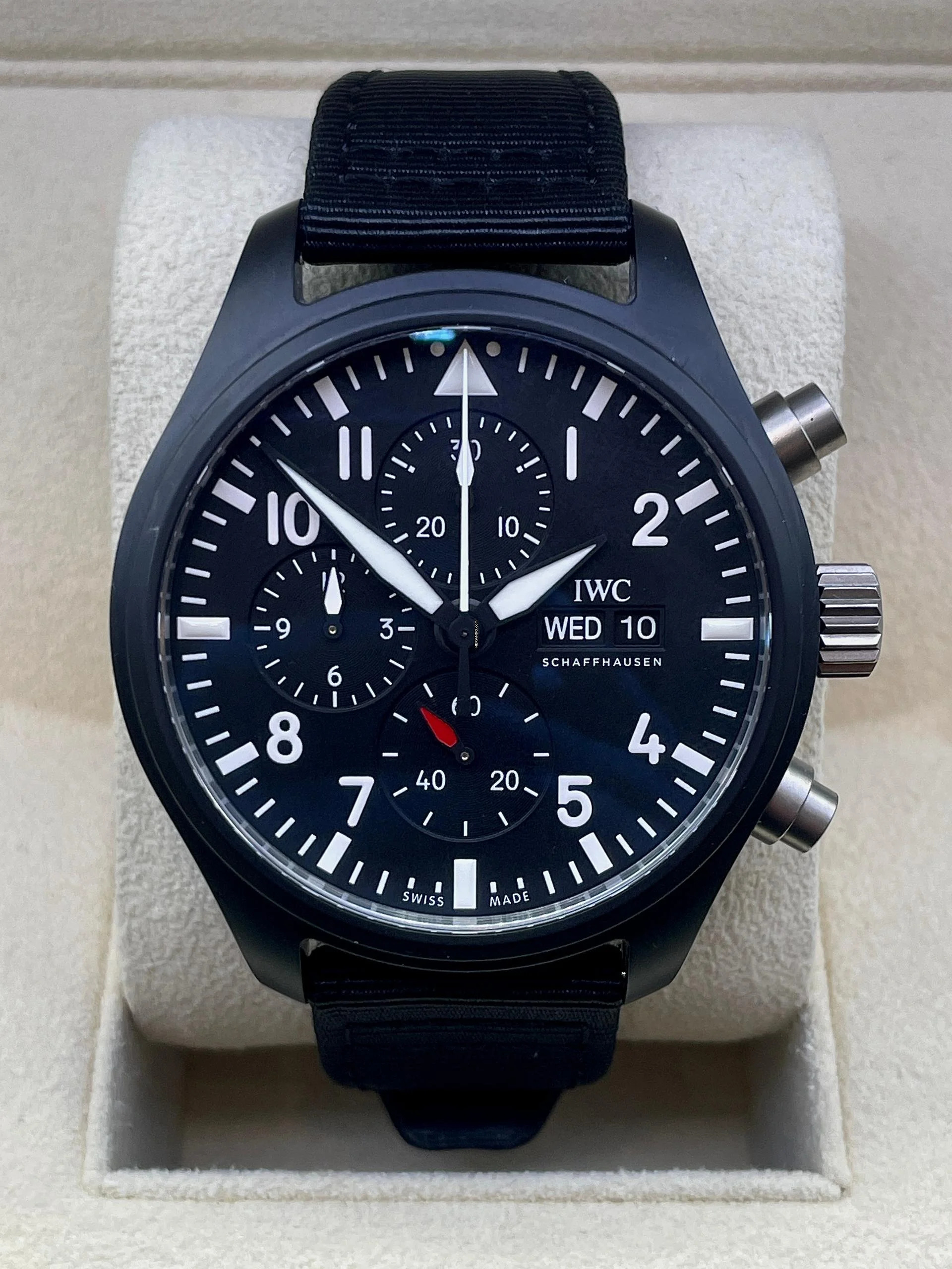  IWC Fliegeruhr Chronograph Top Gun Pilot Chronograph Fliegeruhr TOP GUN FULL SET WITH BOX&PAPERS like NEW year:2025 
