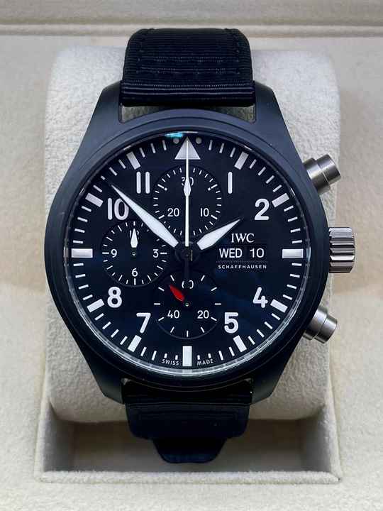  IWC Fliegeruhr Chronograph Top Gun Pilot Chronograph Fliegeruhr TOP GUN FULL SET WITH BOX&PAPERS like NEW year:2025 