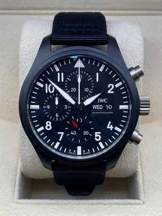  IWC Fliegeruhr Chronograph Top Gun Pilot Chronograph Fliegeruhr TOP GUN FULL SET WITH BOX&PAPERS like NEW year:2025 
