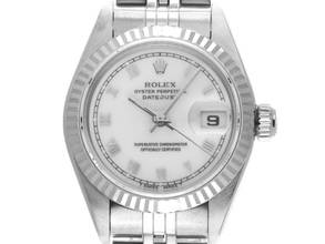Thumbnail von Rolex Lady-Datejust Ref.69174 1996 LC 100 Box&Beschreibung sehr gut Vintage Datejust Lady Stahl 18kt Weißgold