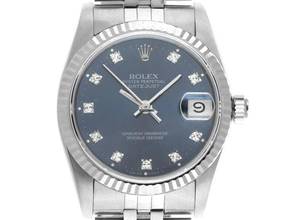 Thumbnail von Rolex Datejust 31 Medium Ref.68274 1991 Full Set sehr gut Vintage Datejust Medium Diamanten open 6/9 Stahl 18kt Weißgold